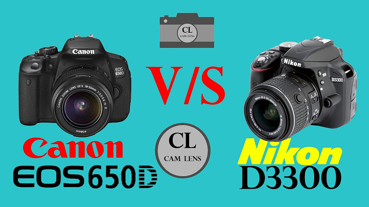 So sánh nikon d3300 và canon 600d