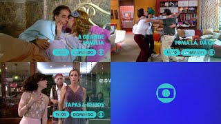 Chamada Vertical A Grande Família, Toma Lá Dá Cá E Tapas & Beijos Globo Internacional2024