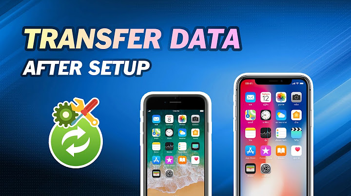 Transfer data to new iphone after setup without icloud