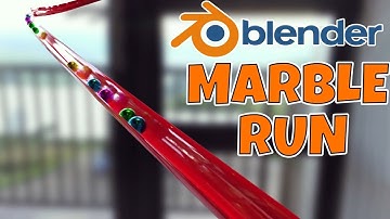 Blender Marble Run Simulation