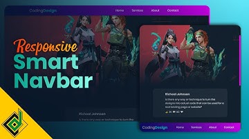 Smart Responsive Navbar (Animate Navbar on Scroll) using Vanilla JavaScript