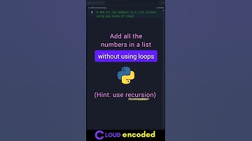 How to Sum All Numbers in a List Using Recursion in Python | No Loops Needed! #Python #CodingShorts
