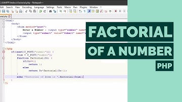 Factorial of a Number in PHP | Find the Factorial of a given Number using HTML Form and PHP