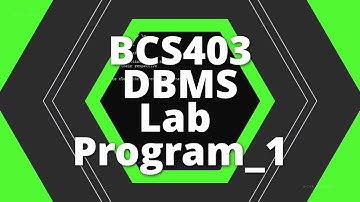 BCS403 DBMS Lab 1: Employee Table Creation, Insertions, PK & Not Null Constraints, Data Manipulation