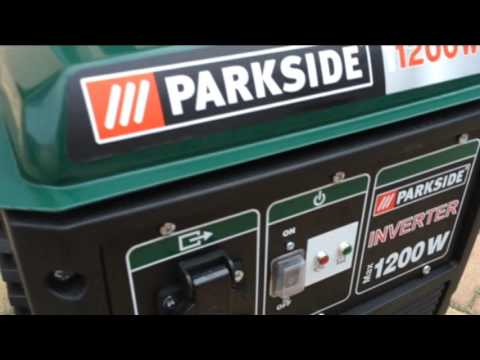 Lidl Parkside generátor - elektrocentrála PGI 1200 A1 - záložní zdroj -  YouTube