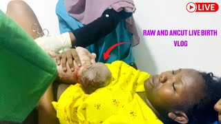 EMOTIONAL RAW \& UNCUT LABOR \& DELIVERY VLOG [Part 2] | NORMAL BIRTH LIVE ~ Must Watch