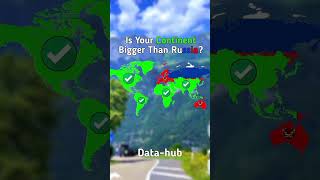 Is Your Continent Bigger Than Russia? #shorts #europe #mapper #map #mapping #mapchart #geography
