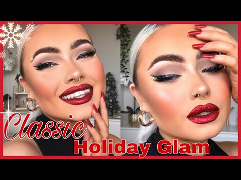 Quick + Easy DRUGSTORE HOLIDAY GLAM ✨ Glitter Lips + Liner (3 Lip Options) 💋