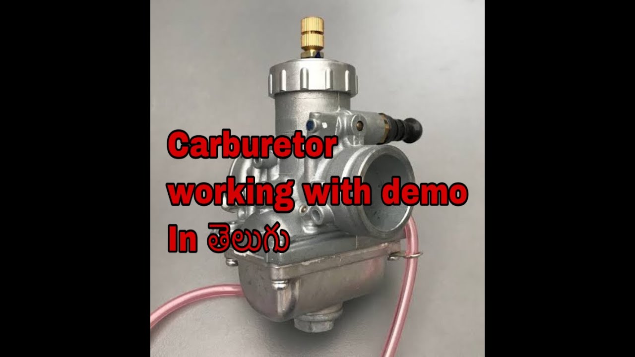 carburetor working with demo in Telugu YouTube