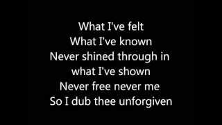Metallica - The Unforgiven (lyrics)