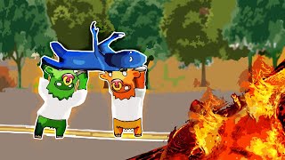 TIME DOS TOUROS QUEBROU TUDO NO GANG BEASTS!!