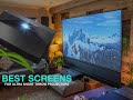 Best Projector Screens for Ultra Short Throw Laser Projectors | Make the Right Choice