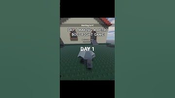 Day 1 - Retro Style Boss Fighting Game #roblox #indie #dev