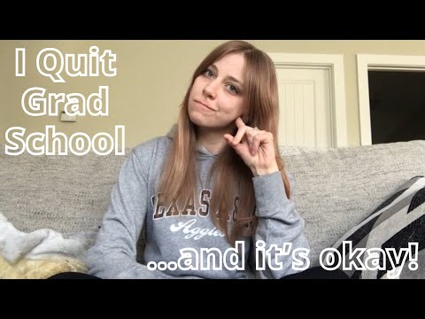 वीडियो: ग्रेजुएट स्कूल कैसे छोड़ें