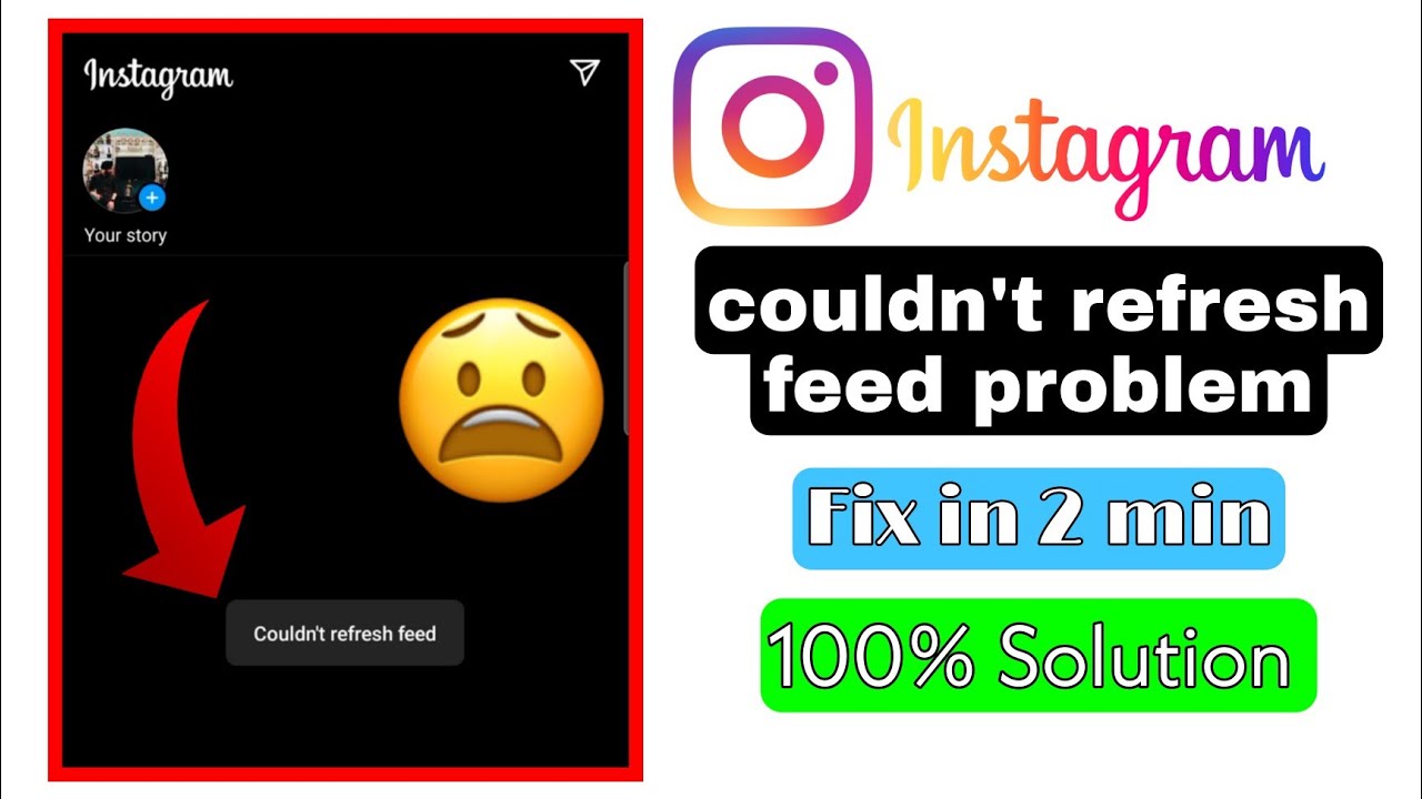 Fix Couldn't Refresh feeds Instagram Problem | 100% Solve Instagram