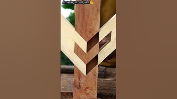 Amazing satisfying wood joints #woodworkingprojects