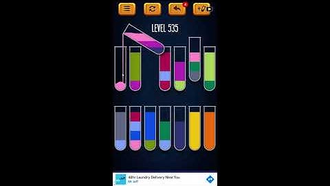Water Sort Puzzle - Color Liquid Sorting Game Level 535 Solution