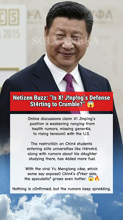 Is Xi’s P0wer Really St⁴rting to Cr4ck? #yumenglong #xijinping #viralnews #cdrama #alanyu