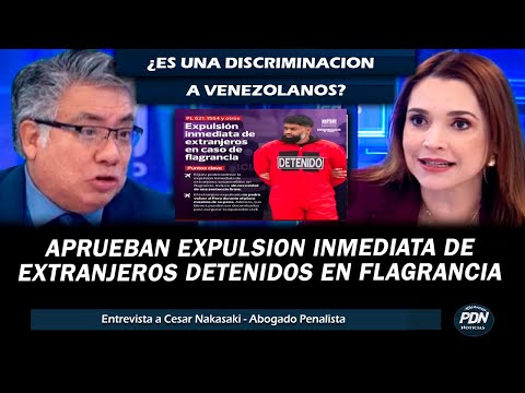 CONGRESO APRUEBA EXPULSION INMEDIATA DE EXTRANJEROS DETENIDO EN FLAGRANCIA ¿POR LOS VENEZOLANOS?