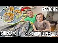 CEVICHE CON CHICHARRÓN DE PESCADO Y SU CHILCANO | COMIDA PERUANA