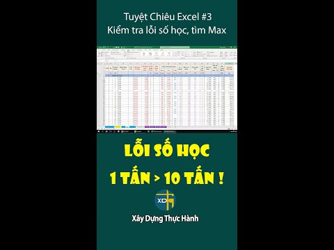 Mẹo kiểm tra nhanh lỗi số học trong Excel | Mẹo thủ thuật Excel #3