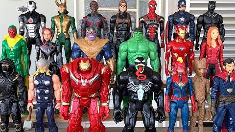 Action Figures Marvel Avengers : Iron Man, Thor, Captain America, Spider Man, War Machine
