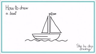 How To Draw Boat - Drawing Tutorials