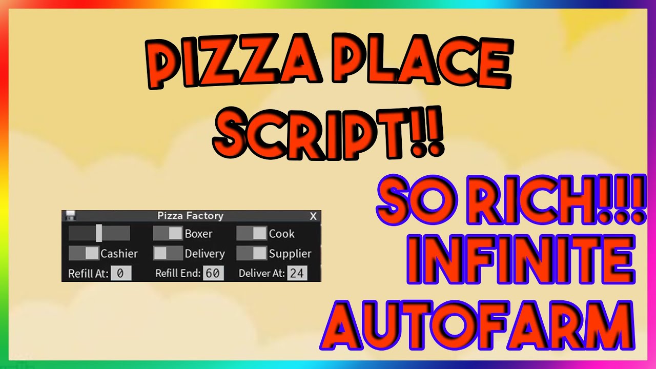 Roblox NEW Work at a Pizza Place Script Exploit GUI (Pastebin 2022
