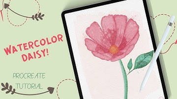 Watercolor floral tutorial in Procreate | watercolor flowers