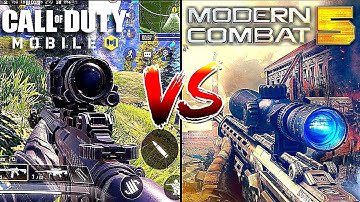 Call Of Duty Mobile Battle Royale Vs Modern Combat 5 Battle Royale In-Depth Comparision