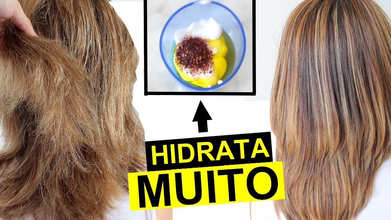 INVENTEI ! Mistura caseira para CABELOS RESSECADOS E COM PONTAS DUPLAS