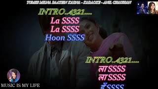 Video thumbnail of "Tumse Milna Baatein Karna Karaoke With Scrolling Lyrics Eng. & हिंदी"