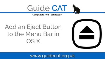 Add an Eject Button to the menu bar in OSX