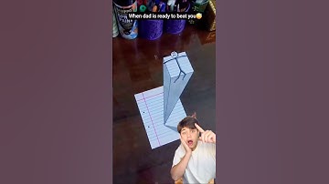 😱3D drawing tutorial!? #drawing #3d #3ddrawing #art #thingstodo