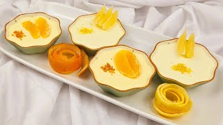 Lemon Posset Recipe | Orange Posset Recipe | No Gelatin | No Egg | Easy creamy dessert recipe