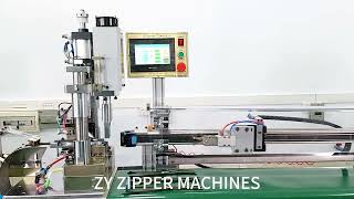 ZY 302-D Ultrasonic towing cutting zipper machine for open-end