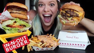 IN-N-OUT Secret Menu Review + Mukbang for National Cheeseburger Day!!!