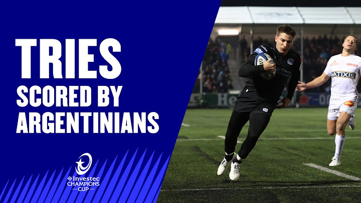 Pool Stage Tries scored by Argentinians in the 2024/25 Investec Champions Cup