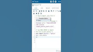 Import Excel into SAS Using Code 💻📊 #shorts #sasprogramming #coding #afterpharmacy