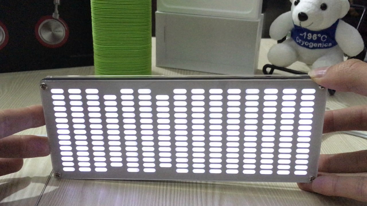 DIY Big Size Touch Control 225 Segment LED Digital Equalizer Music Spectrum Soun
