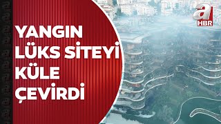 İzmirde 8 Katlı Binada Büyük Yangın 7 Saatin Ardından Kontrol Altına Alındı A Haber