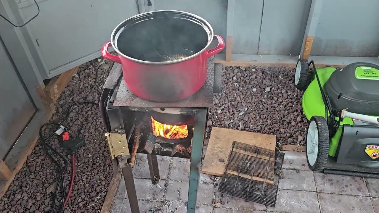 cooking on a paint can stove YouTube