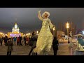 Walking around the largest skating rink in Moscow at VDNKh