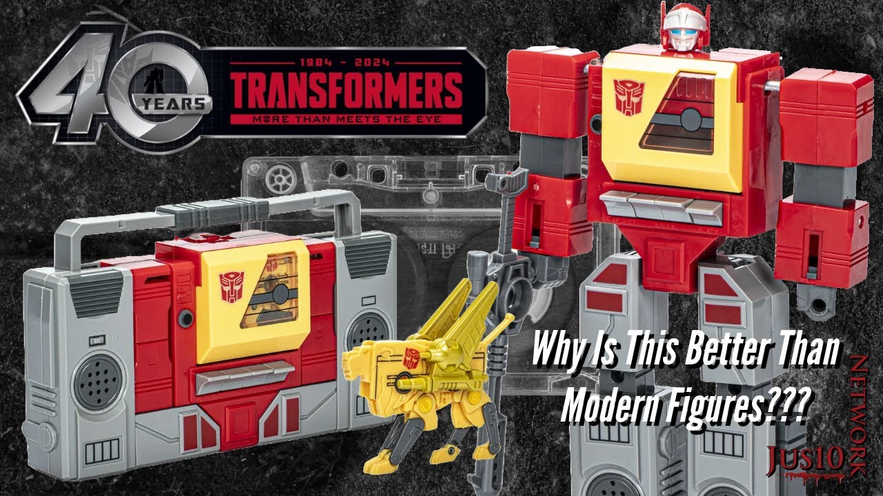 TRANSFORMERS Retro 40th Anniversary Autobot Blaster & Steeljaw