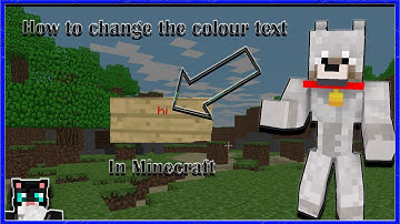 How to change the text colour on signs in Minecraft (Tutorial)