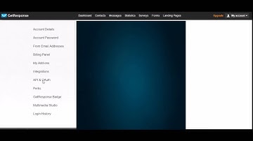 Vidgeos - Training - How to integrate Getresponse API?