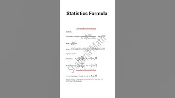 Statistics Suggestion All Chapter Formula