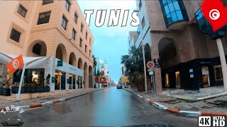 Drive in Tunis After Rain, Tunisia 🇹🇳 4k | 01/20/2024 AT 4:30PM / Part 2