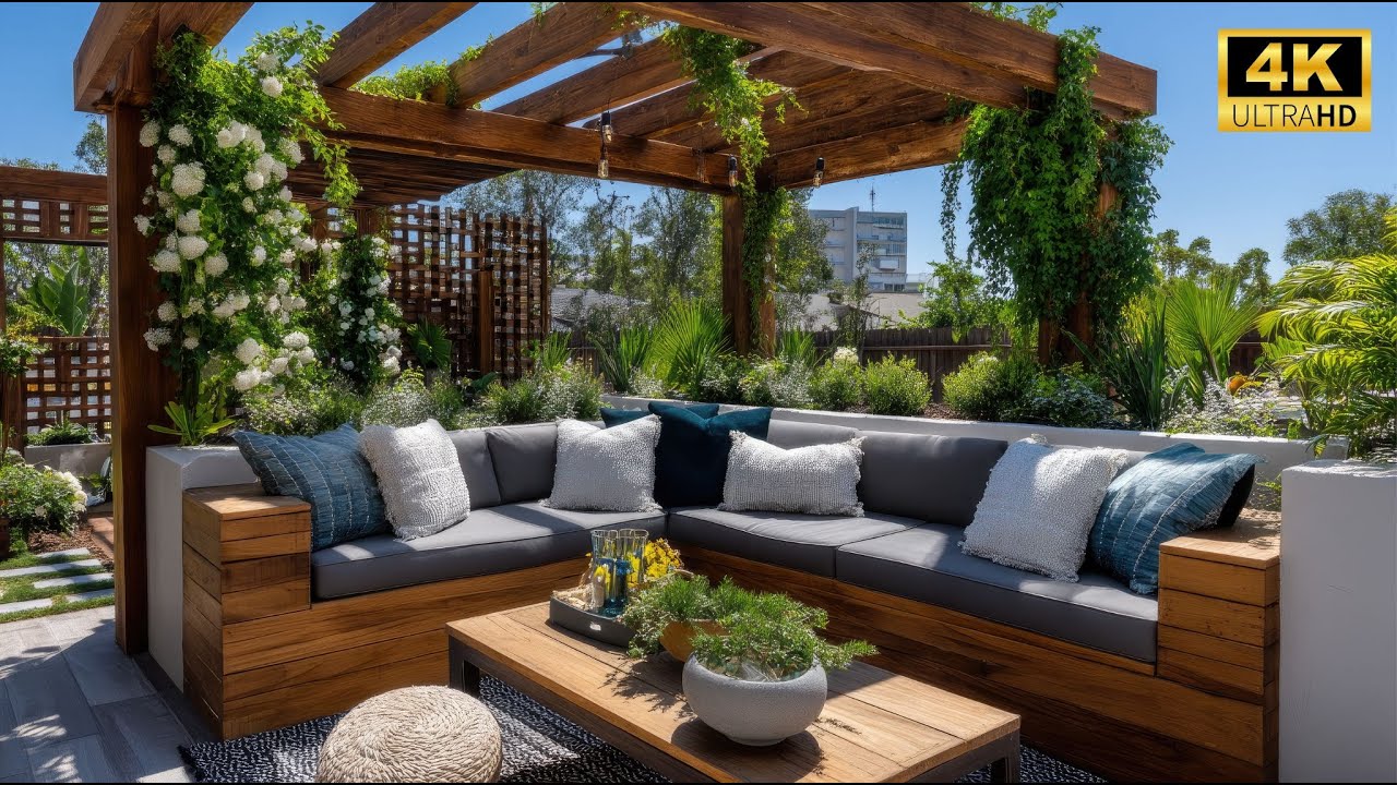 Идеи для создания приватной зоны на заднем дворе в небольших помещениях | Преображение сада в сти...