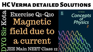 Magnetic field due to a current HC verma  solutions JEE Main NEET Class 12